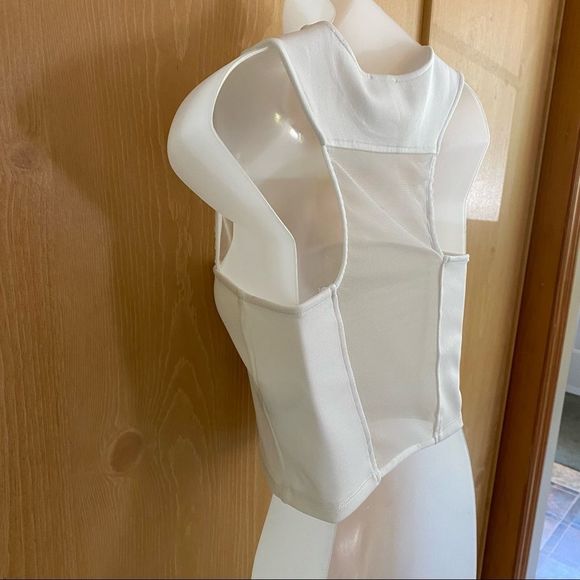 Urban Outfitters Silence + Noise • Mesh Peekaboo Racerback Crop Top - Picture 7 of 13